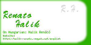 renato halik business card